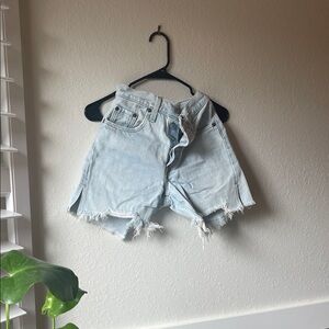 Levi's Light Blue Mom Shorts